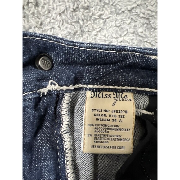 Miss me Boot cut distressed medium wash jeans Y2K Sz 28 - Picture 7 of 7